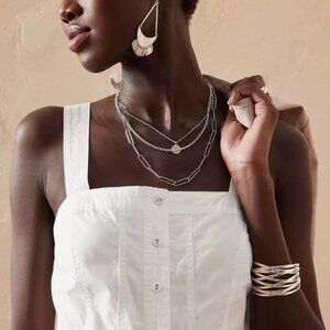 NWT Banana Republic Poplin Dress New Off White Sz 6